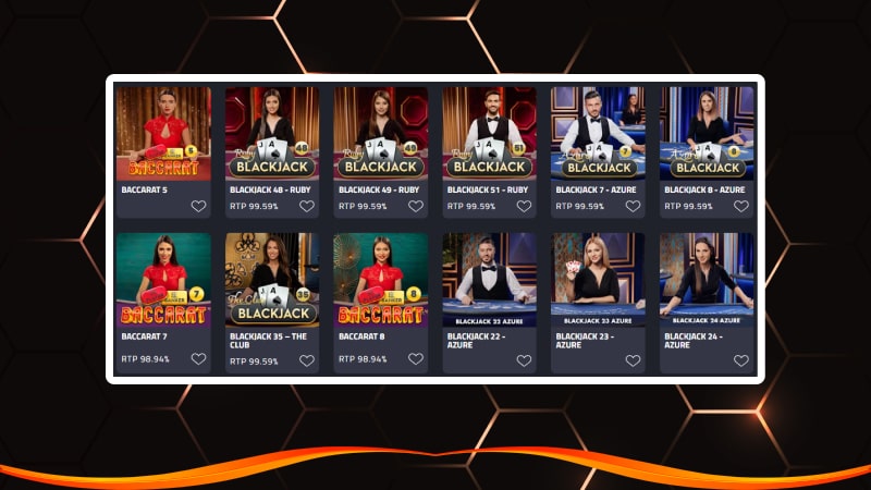 mBitCasino casino and live casino games