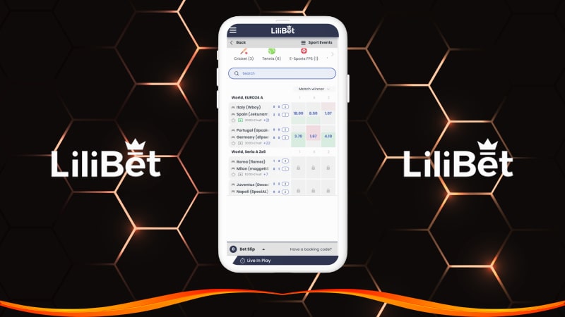 Lilibet betting and live betting